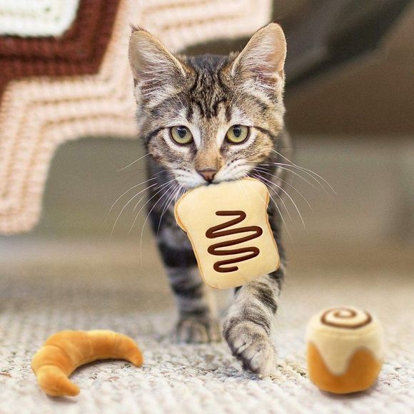 Bread Catnip Toys Kitten Interactive Toys for Cat Lover - Picture 4 of 4
